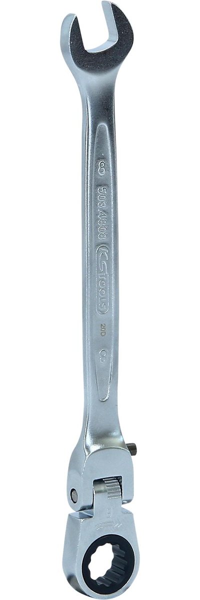 KS Tools Przegub  503.4808 Gear Plus firmy zapadkowy klucz płasko oczkowy, z blokadą, 8 MM 5034808