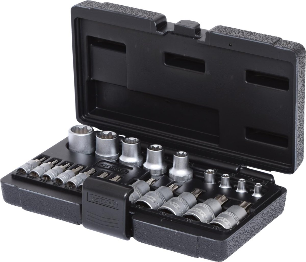 KS Tools 911.4307 1/4 cala  komplet kluczy nasadowych 1/2 cala TX, 21-częściowy 4042146053461