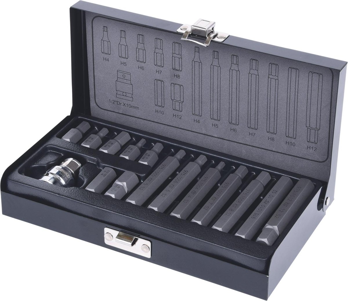 KS TOOLS 10mm Zestaw bitów 15-szt, 6-kat