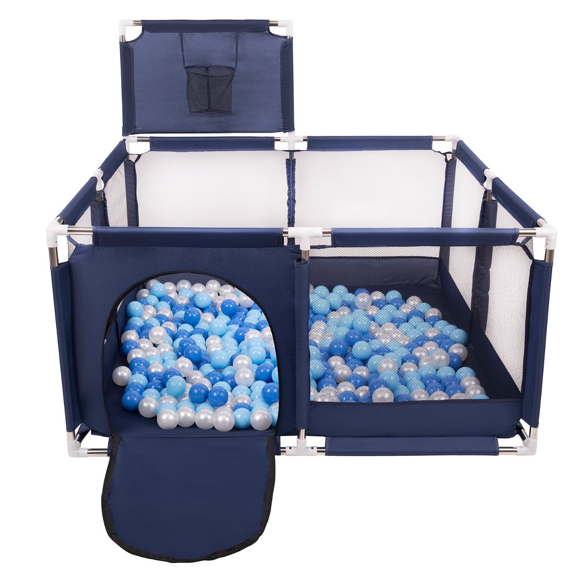 Selonis Boisko KK-100X z piłeczkami 6cm niebieski: niebieski-babyblue-perła 125x125x105/900piłek