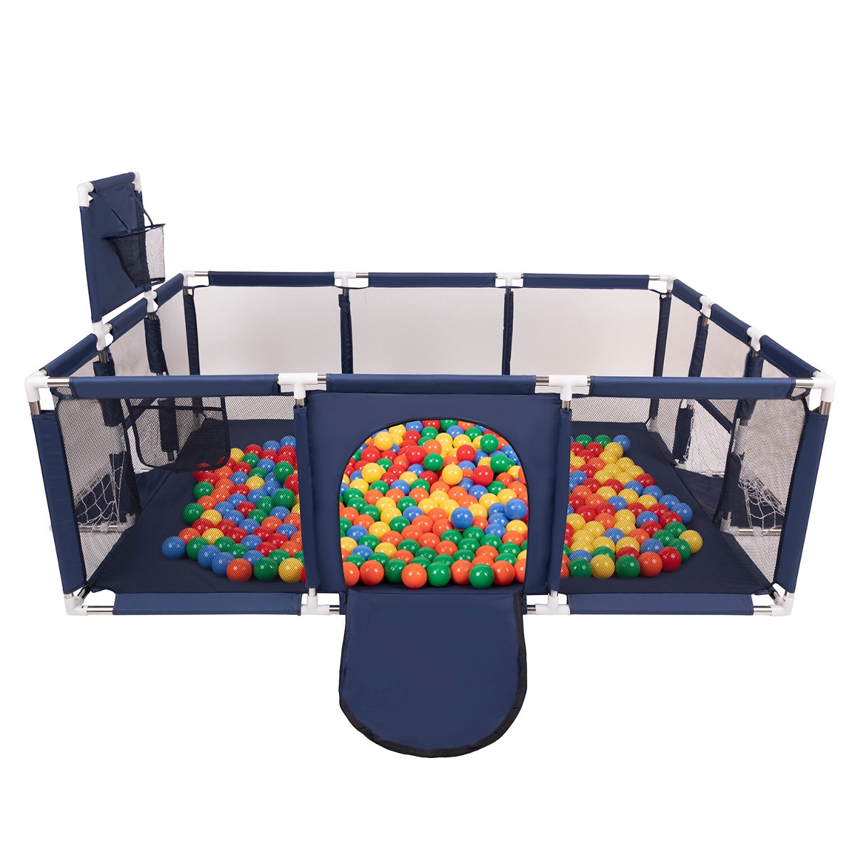 Selonis Boisko BO-100X z piłeczkami 6cm granatowy: żółty-zielony-niebieski-czerwony-pomarańcz 180x122x62/900piłek