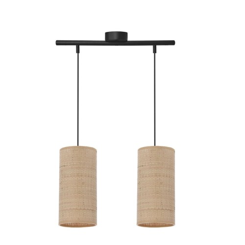 Fleri lampa wisząca 2-punktowa czarna/beżowa 32-19769