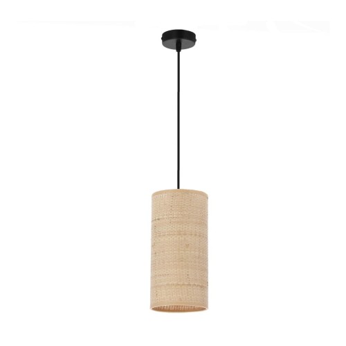 Fleri lampa wisząca 1-punktowa czarna/beżowa 31-19622