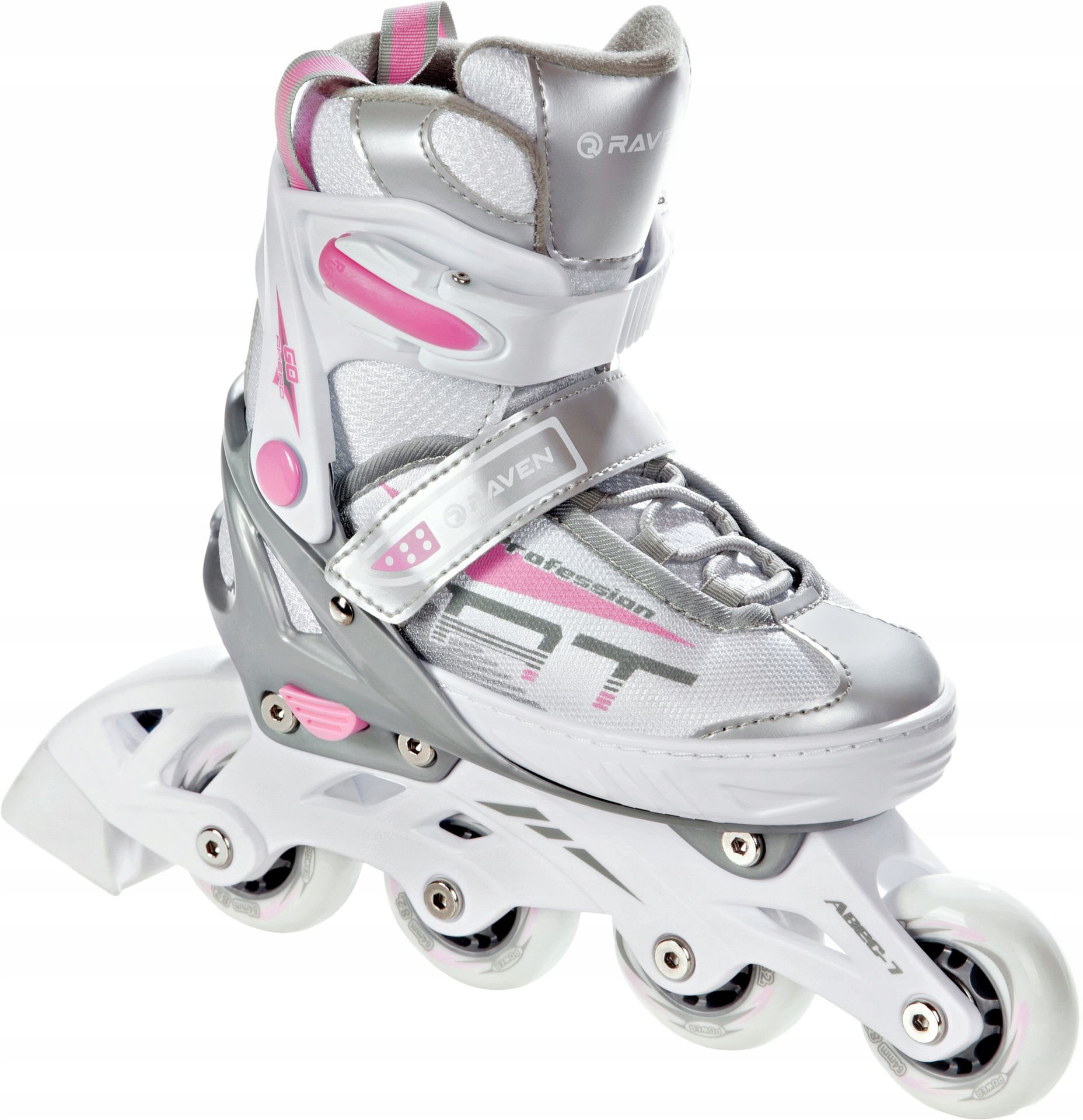Rolki Regulowane Raven Profession White/Pink 38-42