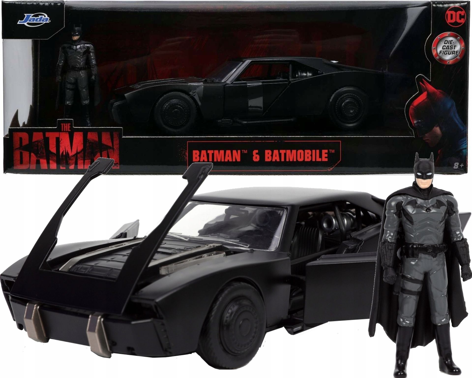 Model Samochodu The Batman 1/24 Batmobile (Wraz Z Figurką Batman)
