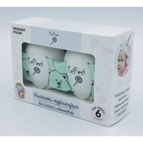 EciPeci, Słuchawki wygłuszające, Panda, Miętowe