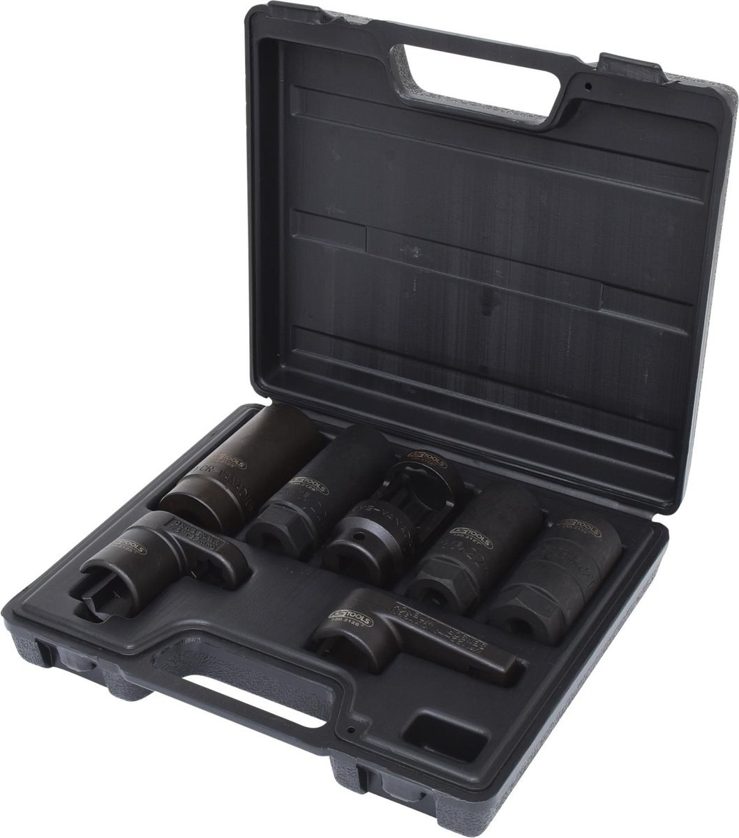 KS Tools 150.2100 zestaw kluczy nasadowych 3/8 cala + 1/2 cala czujników, 7-częściowy 4042146211045