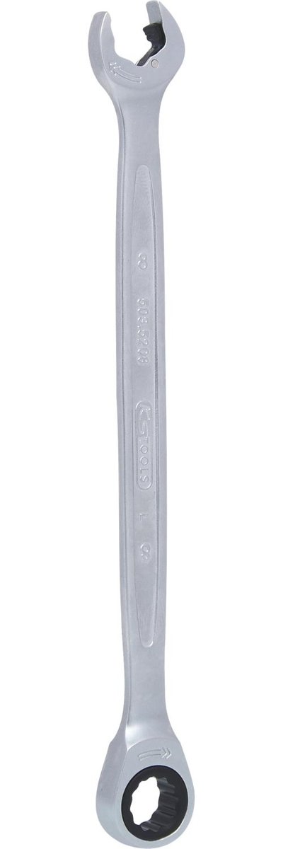 KS Tools 503.5208 zapadkowy klucz płasko oczkowy z funkcją maulratschen, 8 MM 503.5208