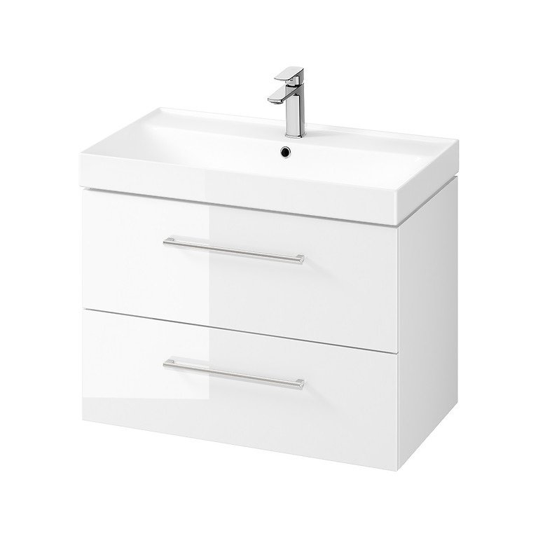 Cersanit Larga SET B660 umywalka 80x46 cm z szafką wiszącą biała S801-438