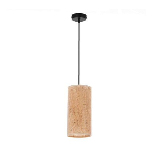 Aragona lampa wisząca 1-punktowa czarna/korkowa 31-19608