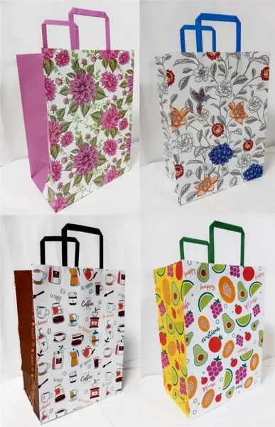 Torebka biała KRAFT 250x345x150 - Fresh