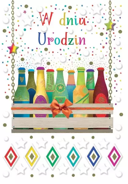 Kartka okolicznościowa Urodziny - Trend