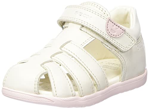 Geox Dziewczęce sandały B MACCHIA Gir Sandal, LT Ivory, 21 EU, Lt Ivory, 21 EU