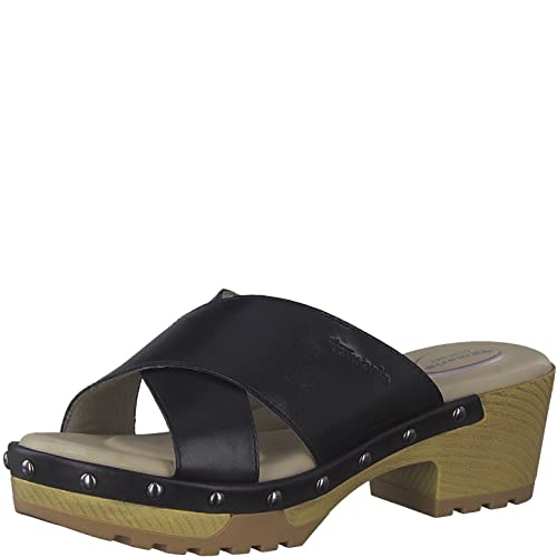 Tamaris Comfort Klapki damskie 8-8-87301-20-1, czarne, rozmiar 38, czarny, 38 EU Weit