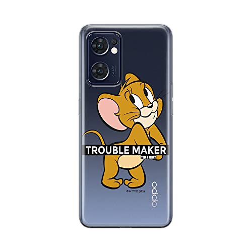 ERT GROUP etui na telefon Oppo RENO 7 5G, case oryginalny i oficjalnie licencjonowany przez Tom & Jerry, wzór 012, optymalnie dopasowane, plecki z TPU częściowo przeźroczyste