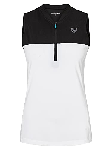 Ziener NALERI damska koszulka rowerowa/koszulka rowerowa - rower górski - oddychająca szybkoschnąca, elastyczna, bez rękawów, biała, rozmiar 44