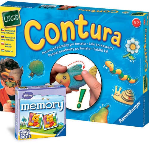 Ravensburger, gry logiczne Contura i Kubusiowe Memory