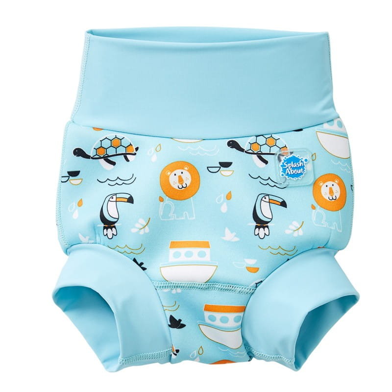 Splash About Happy Nappy pieluszka do kąpieli dla dzieci, nowy ulepszony model, niebieski, 1224 miesięcy HNPNOAXL