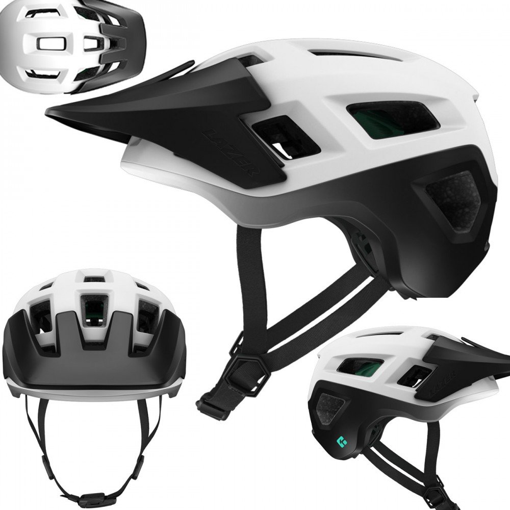 Kask rowerowy Lazer Coyote M 55-59cm czarno biały