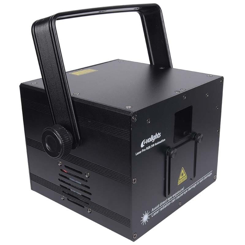 EVOLIGHTS LASER PRO RGB 3W ANIMATION V2 - sceniczny dyskotekowy mocny efekt świetlny ♦ 30 DNI NA ZWROT ♦ GWARANCJA DOOR-TO-DOOR ♦ SZYBKA WYS...