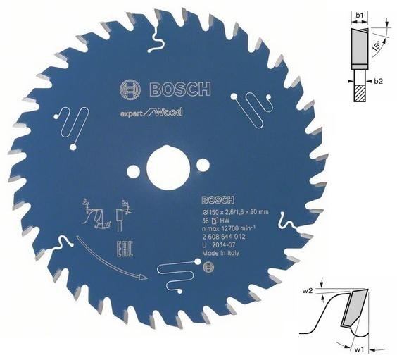 Tarcza do drewna BOSCH Expert Wood 2608644012, 36 zębów, 15x2 cm