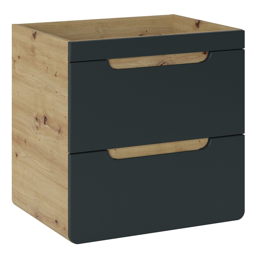 Szafka pod umywalkę 60 cm Czarna ELIANN