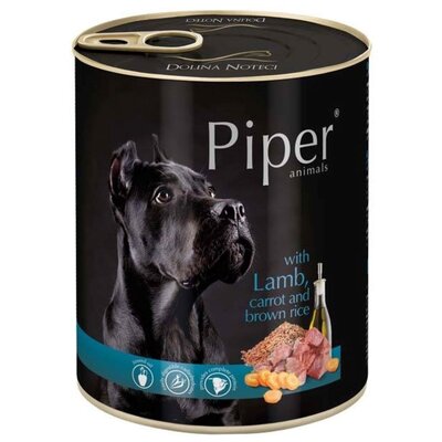 Piper Pies Jagnięcina, marchew i ryż puszka 800g