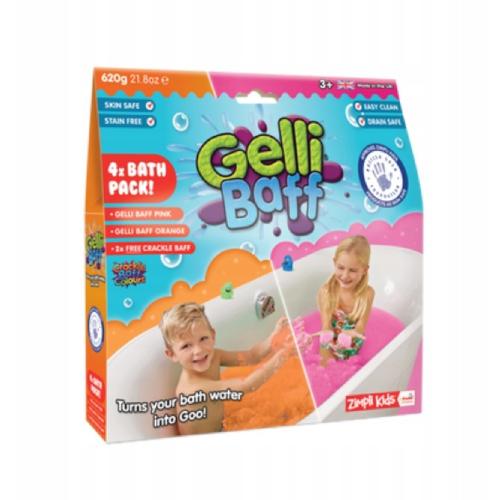 ZIMPLI KIDS Gelli Baff Magiczny proszek do kąpieli różowy/pomarańczowy, 620g