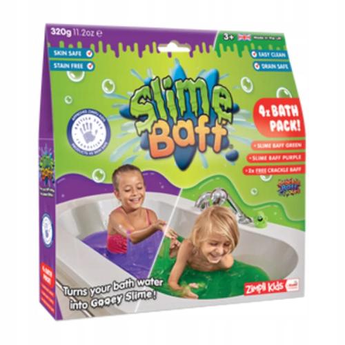 ZIMPLI KIDS Slime Baff Zestaw do robienia glutów fioletowy/zielony, 320g