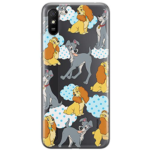 ERT GROUP etui na telefon Xiaomi REDMI 9A, case oryginalny i oficjalnie licencjonowany przez Disney, wzór Lady and the Tramp 004, optymalnie dopasowane, plecki z TPU częściowo przeźroczyste