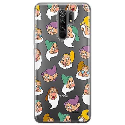 ERT GROUP etui na telefon Xiaomi REDMI 9, case oryginalny i oficjalnie licencjonowany przez Disney, wzór Snow White and the Seven Dwarfs 015, plecki z TPU częściowo przeźroczyste