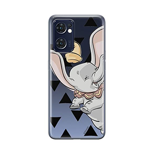 ERT GROUP etui na telefon Oppo RENO 7 5G, case oryginalny i oficjalnie licencjonowany przez Disney, wzór Dumbo 001, optymalnie dopasowane, plecki z TPU częściowo przeźroczyste