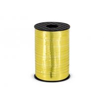 PartyDeco Wstążka plastikowa, złoty, 5mm/225m PRM5-019