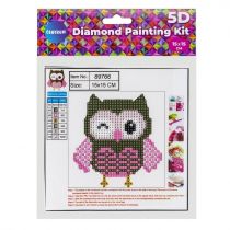 Panta Plast Diamentowa mozaika 5D - Sowa 15x15 cm