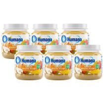 Humana Deserek gruszka-mango po 6. miesiącu Zestaw 6 x 125 g Bio