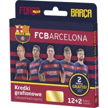 Astra Klasa Kredki grafionowe 12 kolorów - FC Barcelona AA233KLS