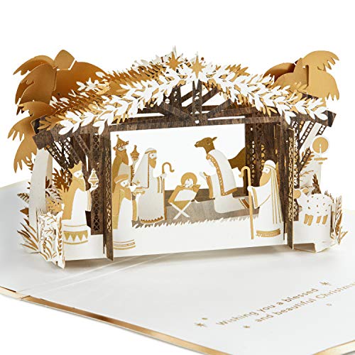 Hallmark Signature Paper Wonder religijna kartka świąteczna typu pop-up (macierzyństwo)
