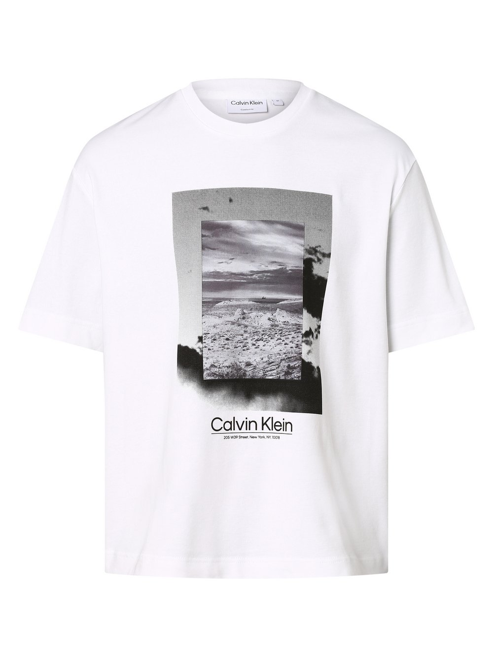 Calvin Klein - T-shirt męski, biały