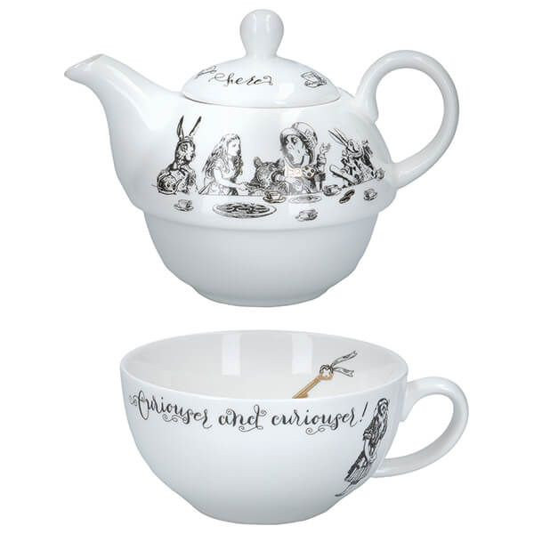 Czajnik z filiżanką PPD Alice in Wonderland, 250 ml