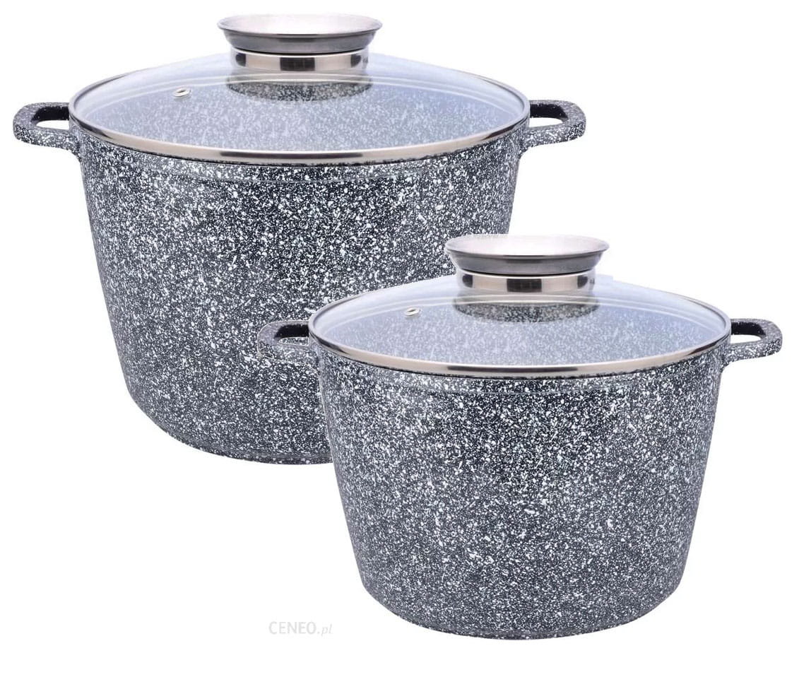 ZILNER ZILNER ZESTAW 2 GARNKÓW MARMUROWYCH 10L + 6.2L ZILNER ZL-7066  ZL-7066