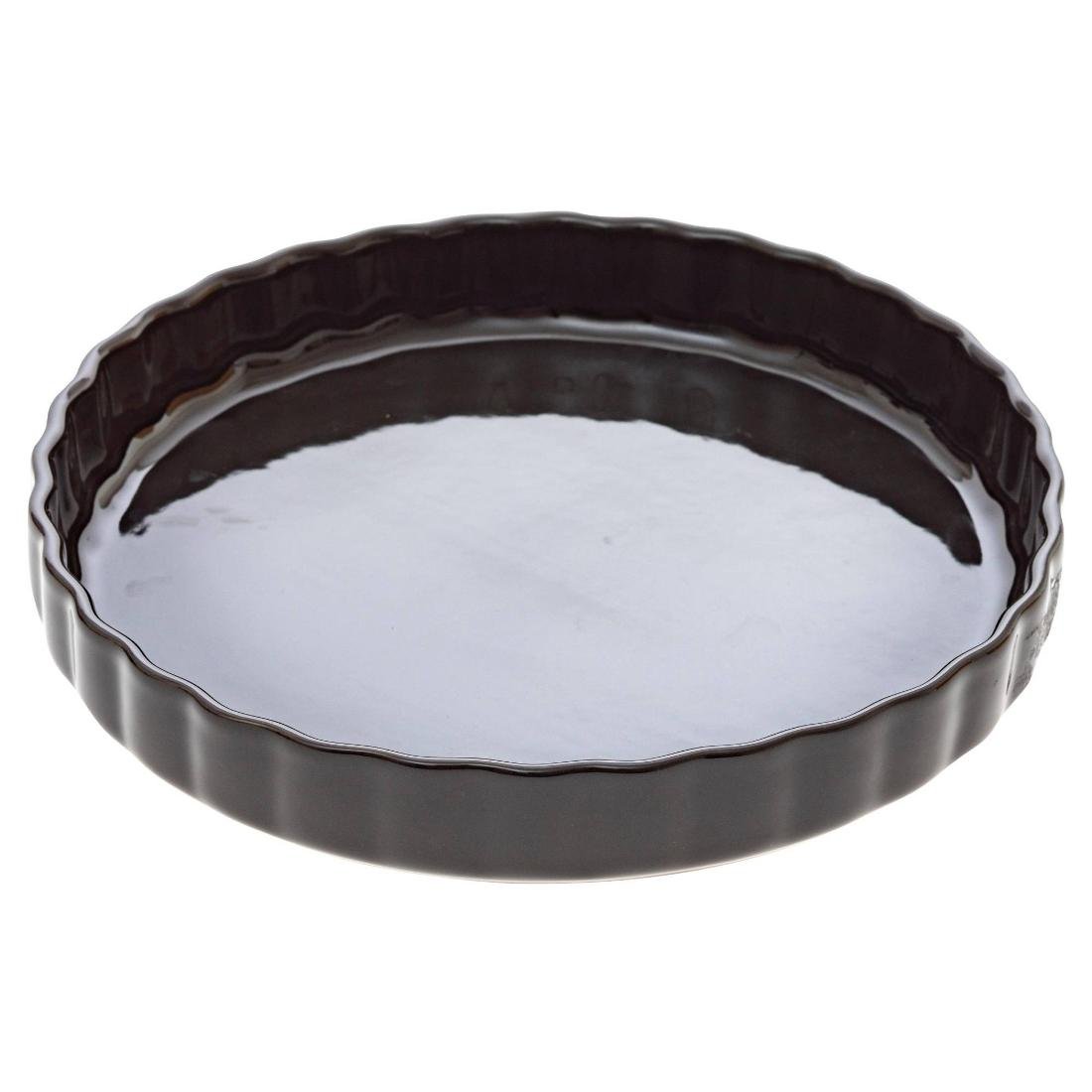 Naczynie do zapiekania ceramika 28 cm szare 151445