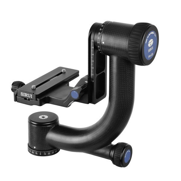 Sirui PH 20 Gimbal zestawy (Carbon, wysokość: 230 MM, waga: 1.1 kg, nośność: 20 kg) torba torba z zamkiem i pasek