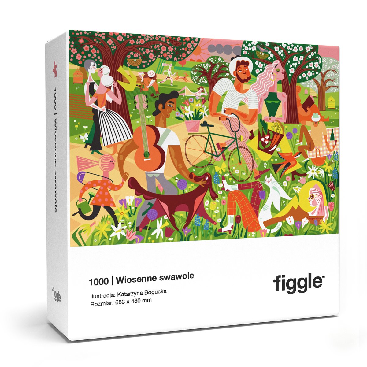 FIGGLE / Puzzle Wiosenne swawole 1000 el