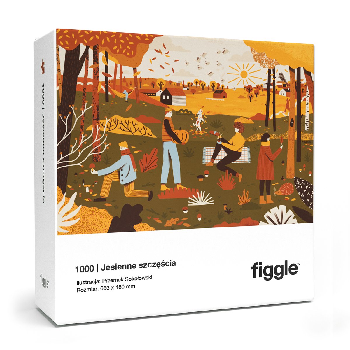 FIGGLE / Puzzle Jesienne Szczęścia 1000 el