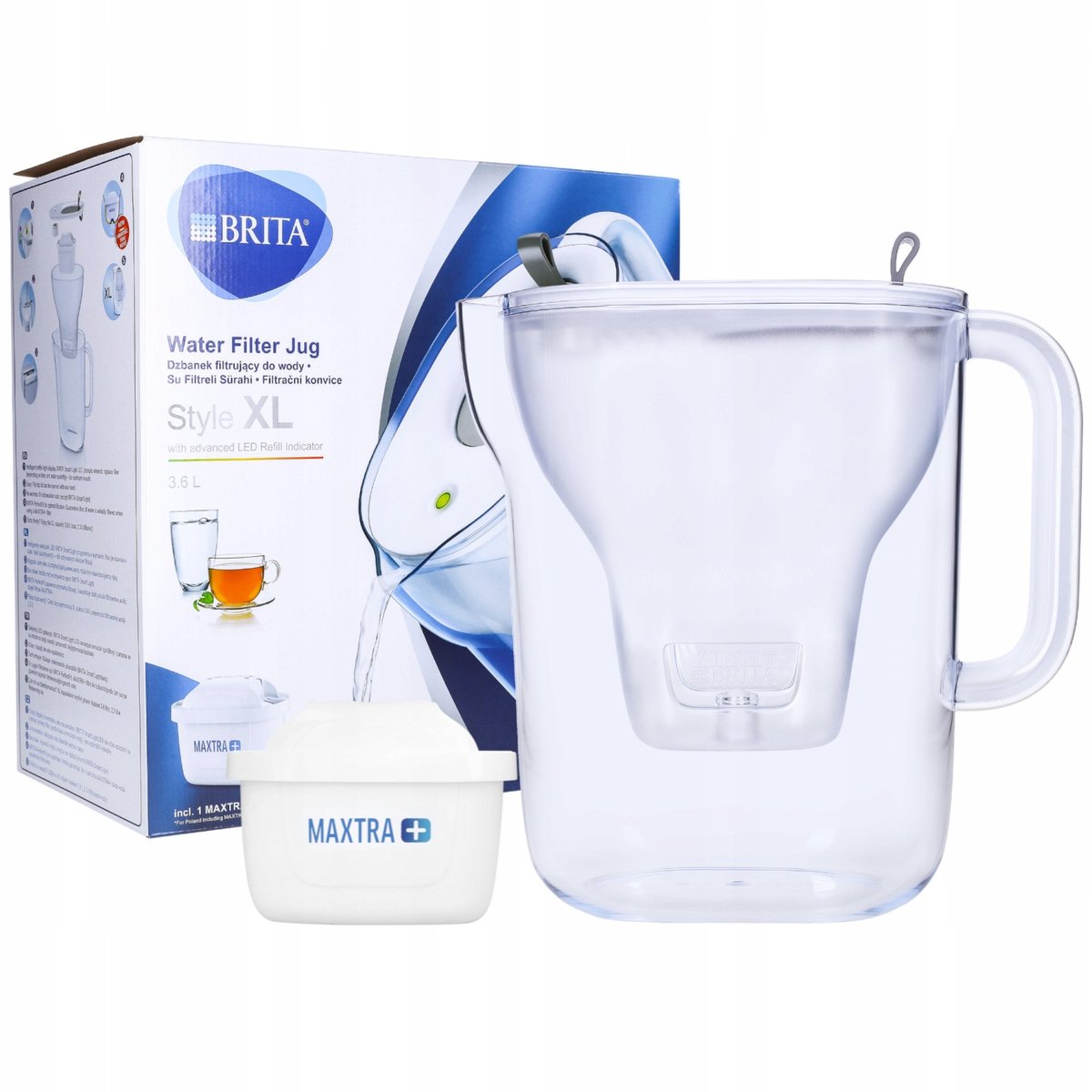 Brita Style 2,4L Stalowy