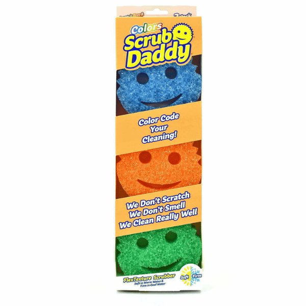 Scrub Daddy Magiczna Gąbka 3Pack Orange Green Blue