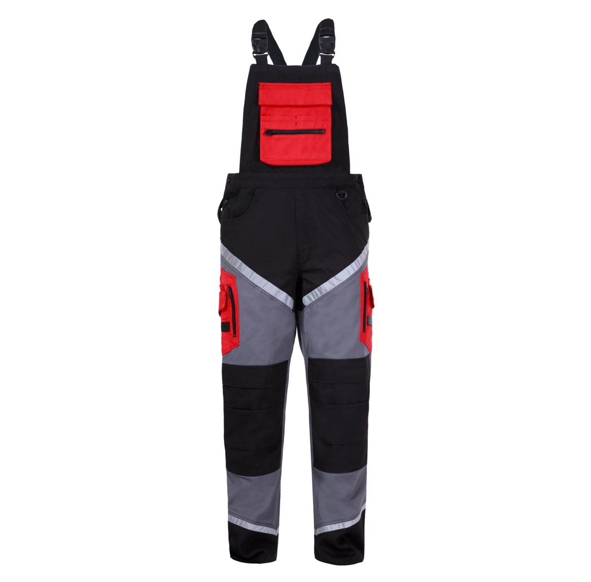 LAHTI PRO Ogrodniczki robocze z odblaskami bawełniane rozmiar XXXL L4060506 LPL4060506