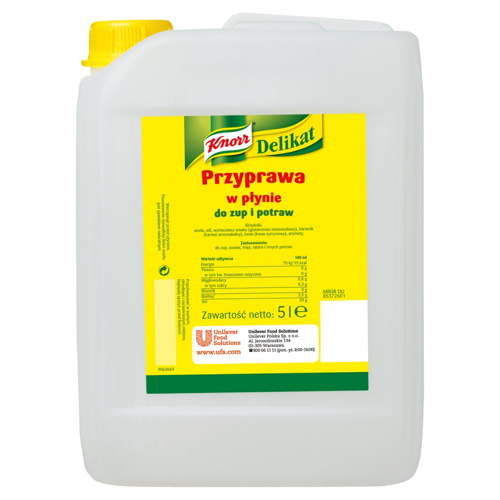Knorr PRZYPRAWA W PŁYNIE DELIKAT 5 L 6 KG) wszystko dla domu i biura! 85372601