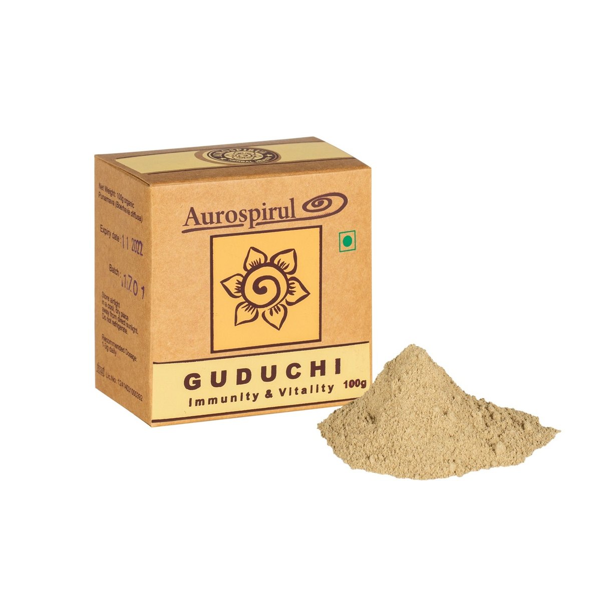 AUROSPIRUL Guduchi proszek Aurospirul 100 g