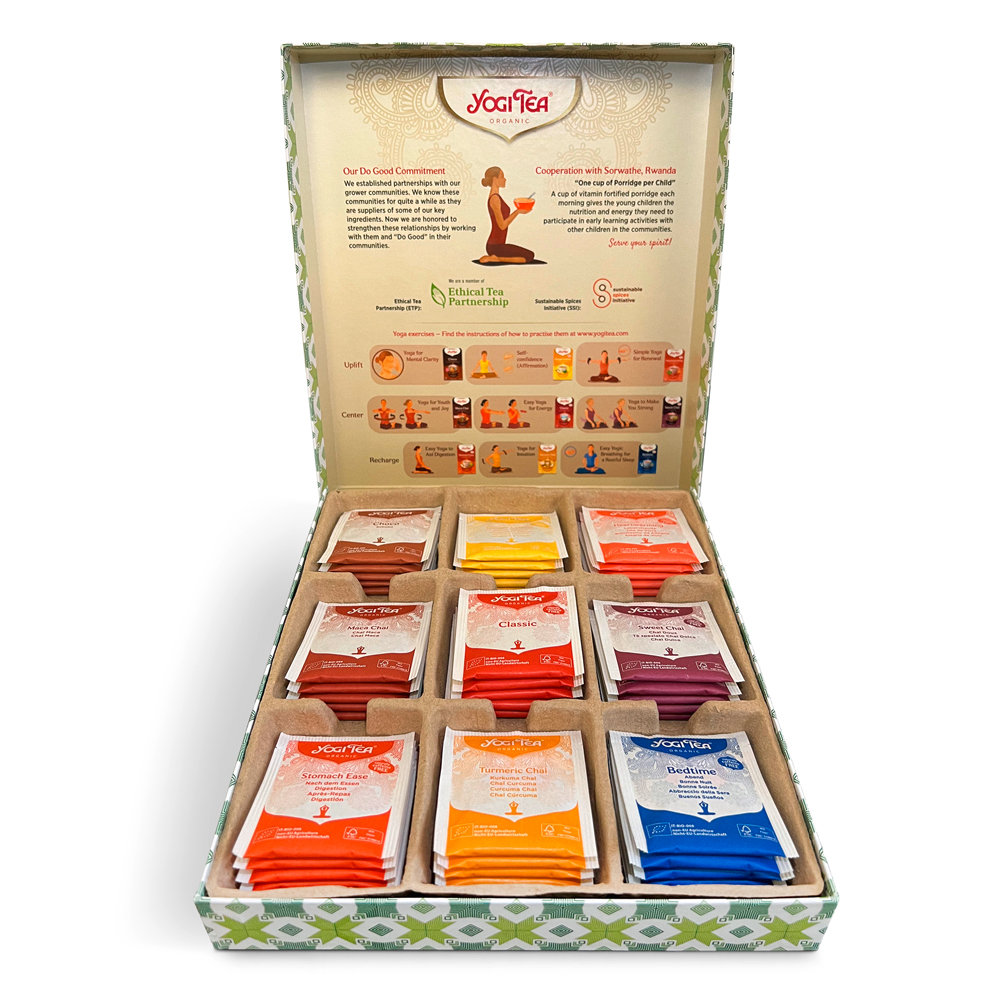 Yogi Tea SELECTION BOX Nowy Zestaw herbat w pudełku, 45 torebek (9x5 torebek)